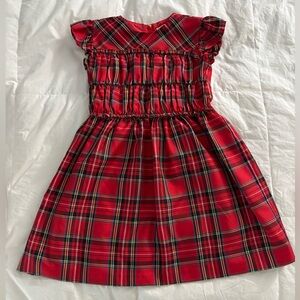 Crewcuts Red and Green Plaid Kids Dress